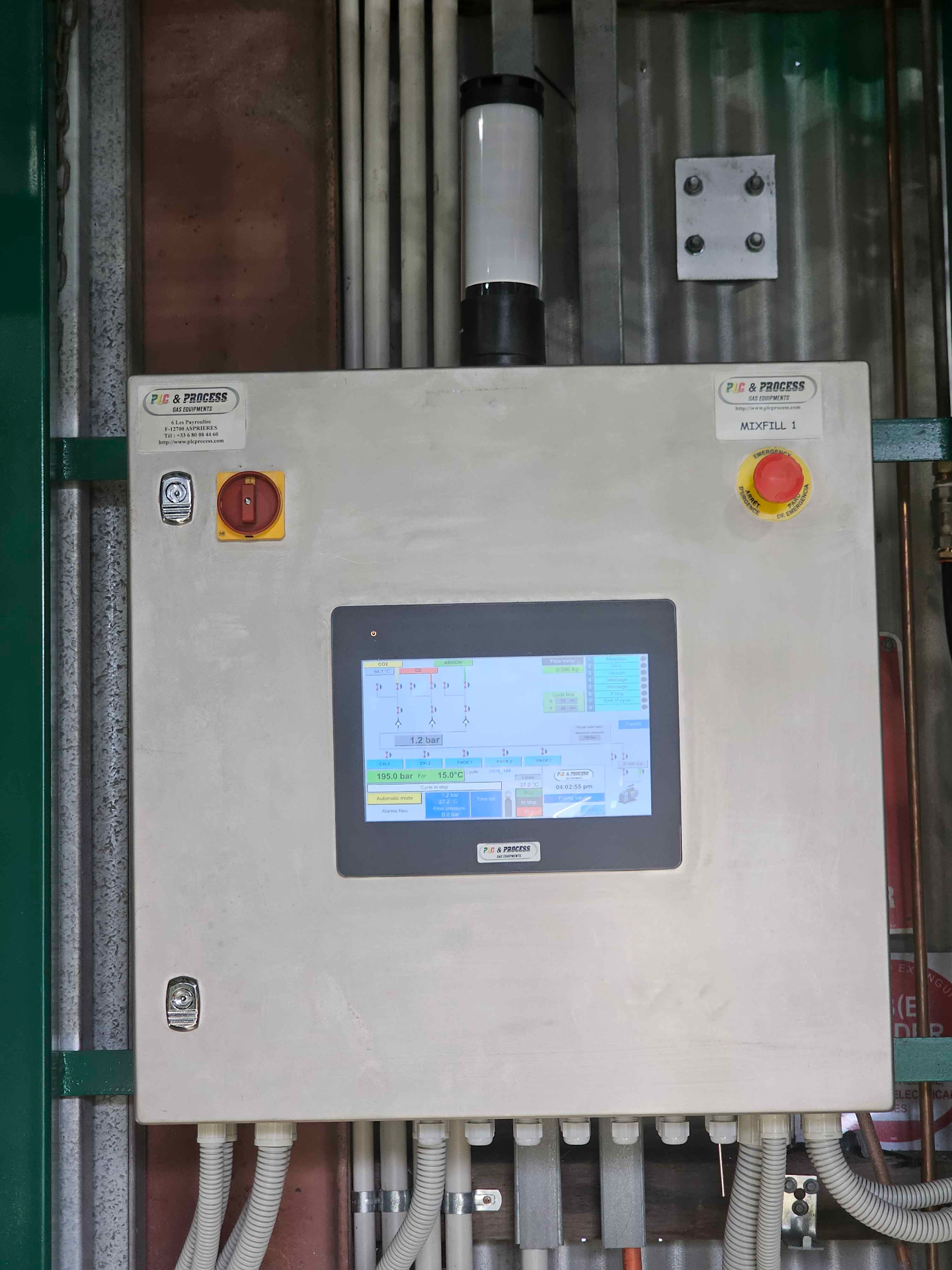 Complete turnkey gas filling plant by PLC Process