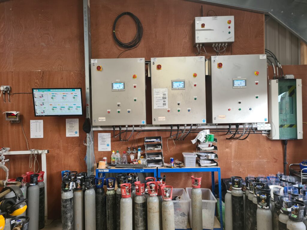 Gas filling plant with Monofill system deployed